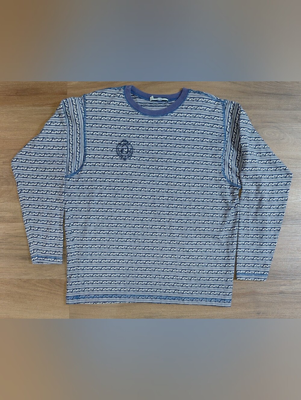 Vintage 90s Marithe Francois Girbaud Striped Long Sleeve Knit Shirt L